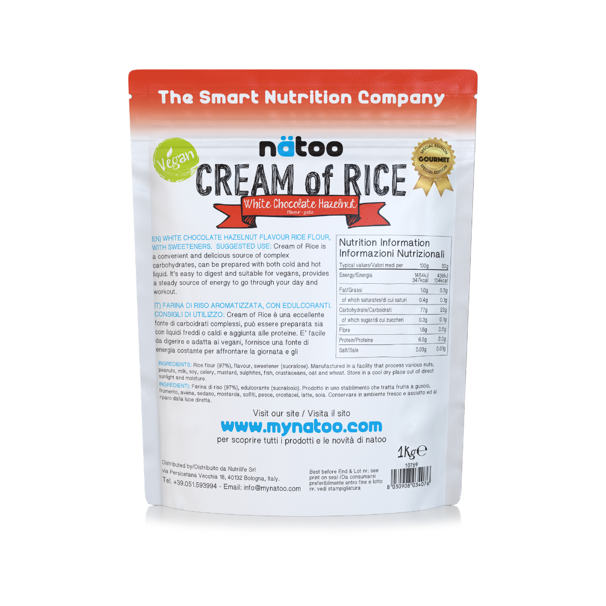Crema di riso aromatizzata