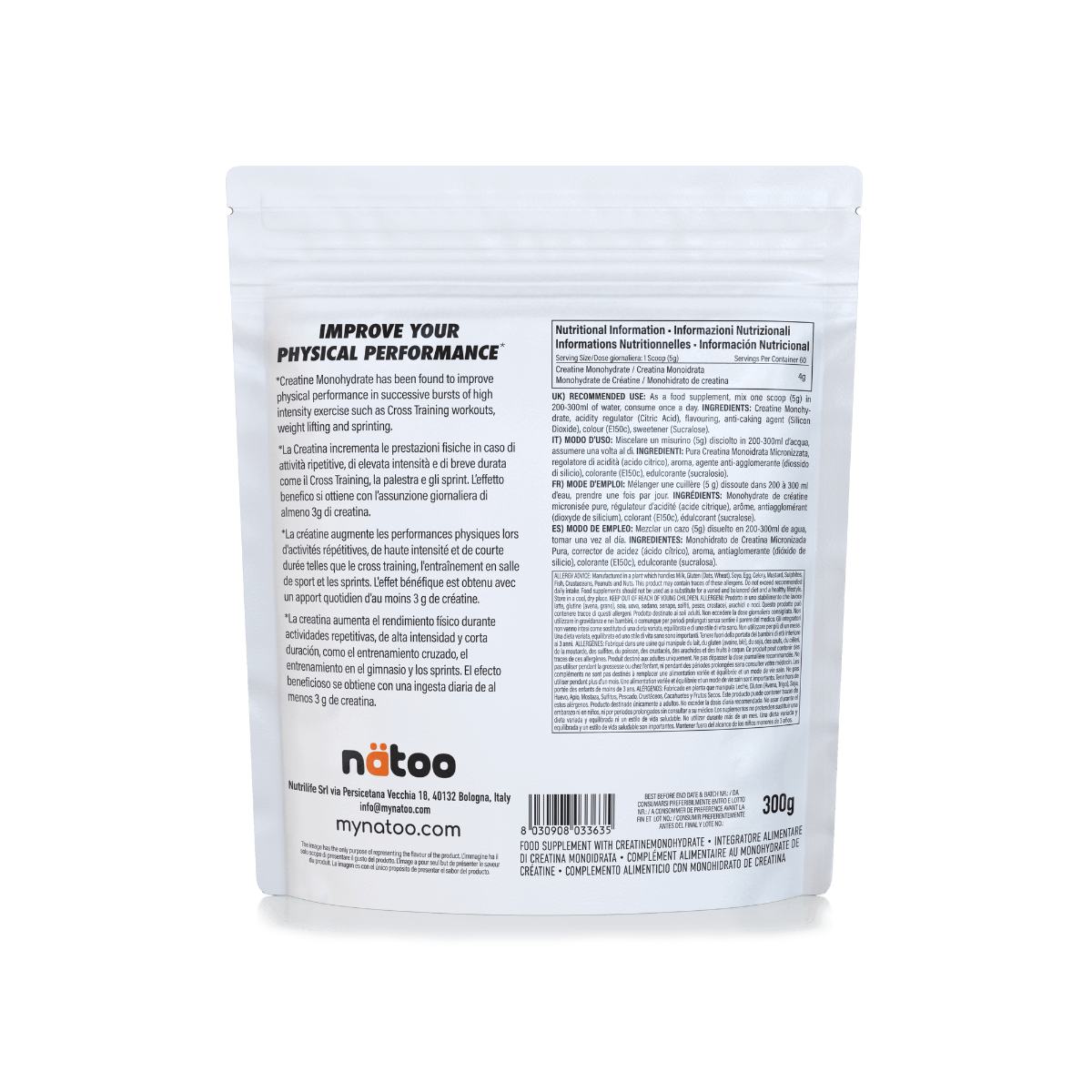 Creatina Monoidrato Aromatizzata