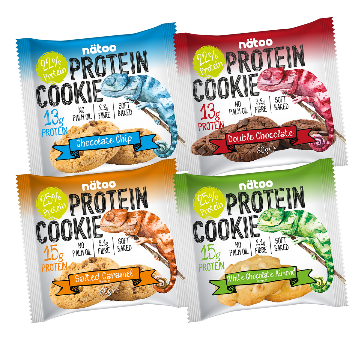 Protein Cookie (Gusti misti) - 8x60g - nätoo