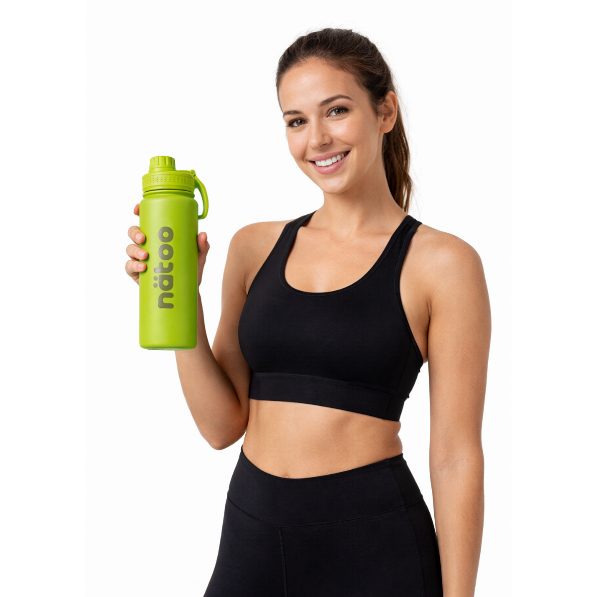 Borraccia termica Mynatoo in acciaio inossidabile utilizzata durante l’attività sportiva