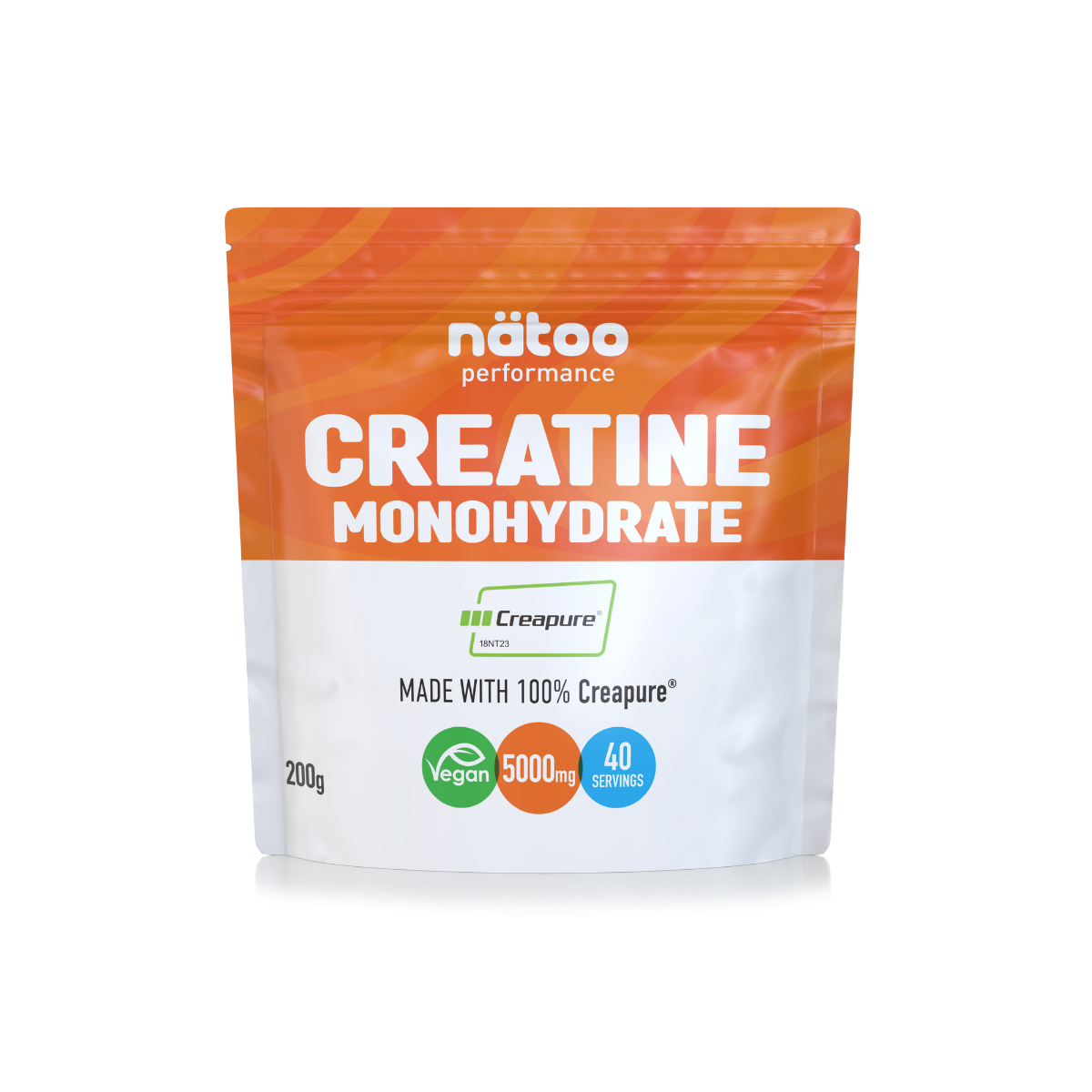 Creatina monoidrato Creapure Mynatoo 200 g integratore in polvere per performance e forza muscolare
