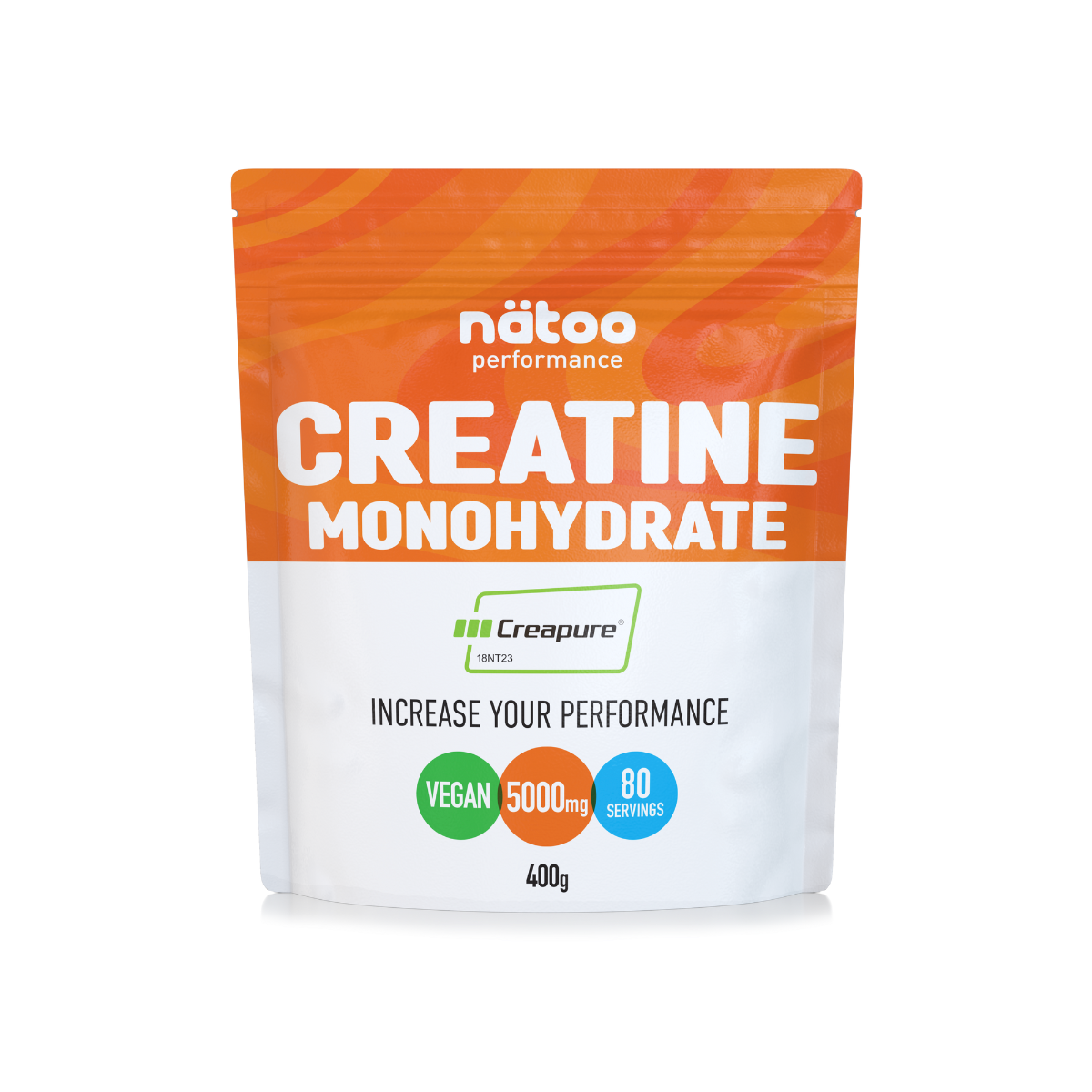 Creatina monoidrato Creapure Mynatoo 400 g integratore sportivo in polvere per allenamenti intensi
