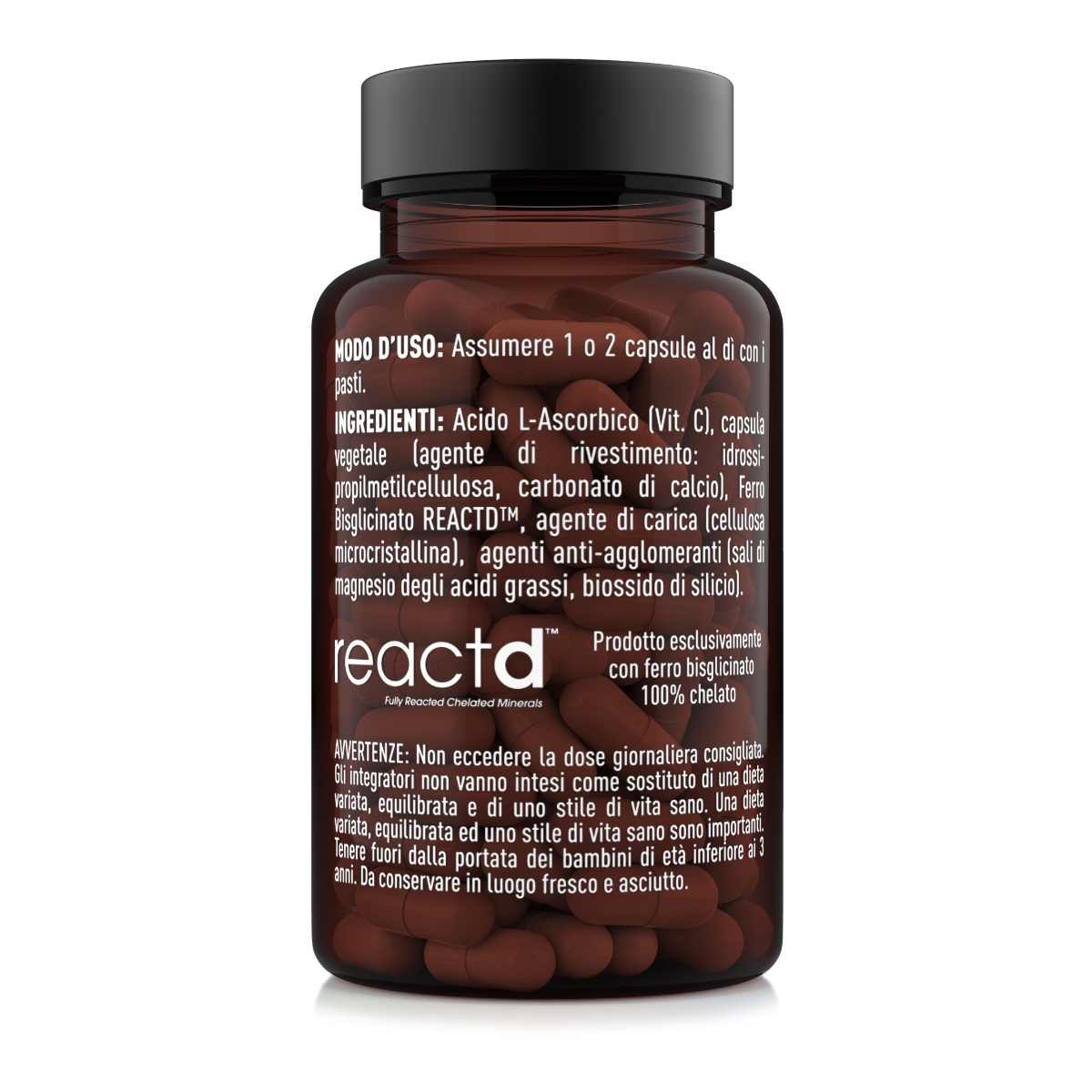 Ingredienti e modo d'uso Ferro Bisglicinato Nätoo, capsule vegetali