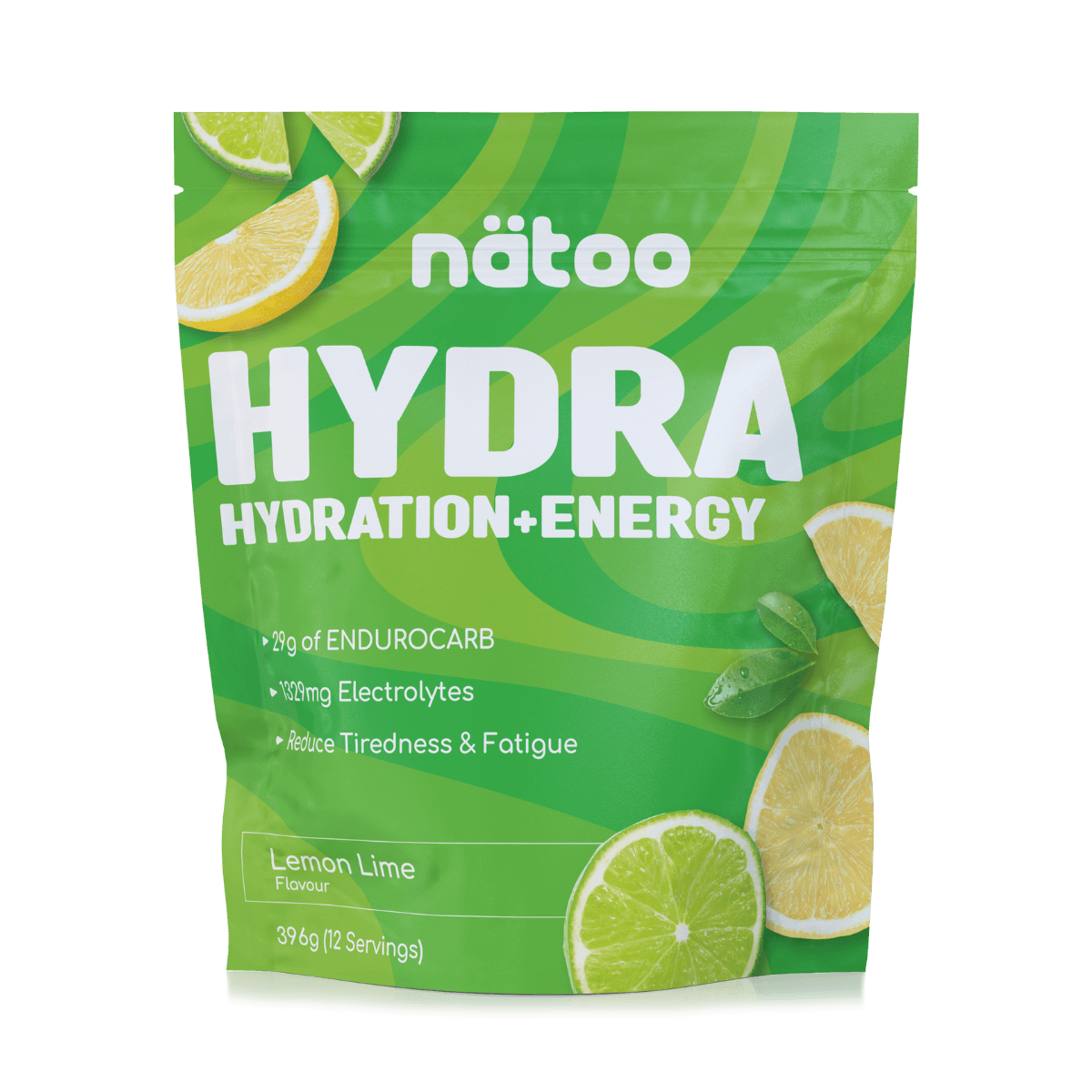 Hydra Nätoo carboidrati ed elettroliti gusto Lemon Lime, busta 396 g fronte