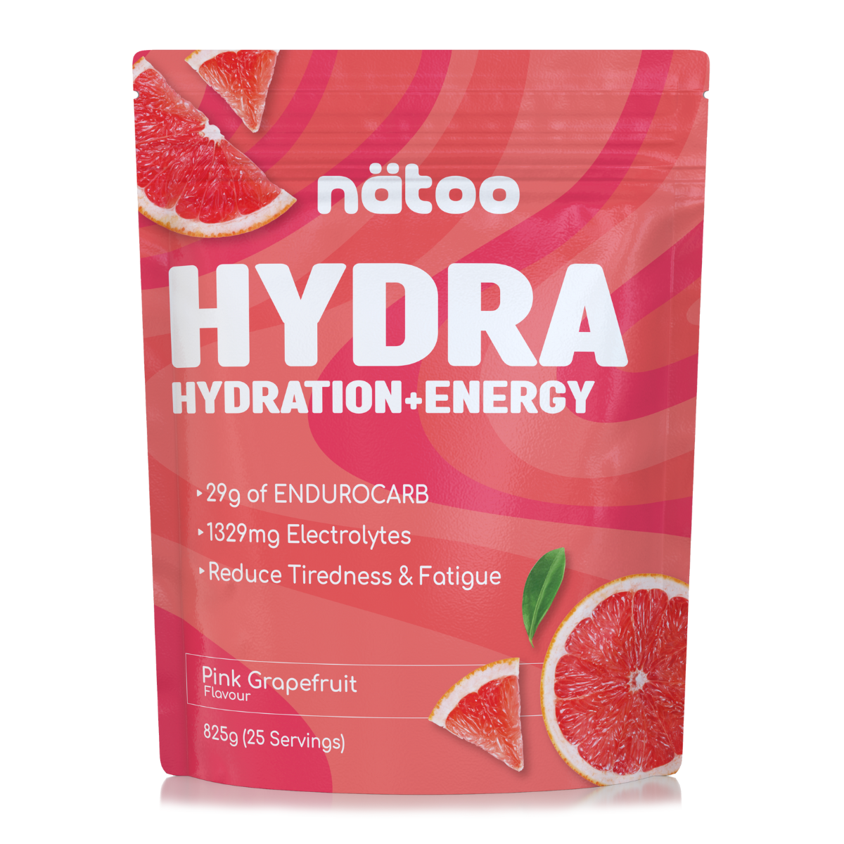 Hydra Nätoo gusto Pink Grapefruit, busta convenienza 825 g fronte