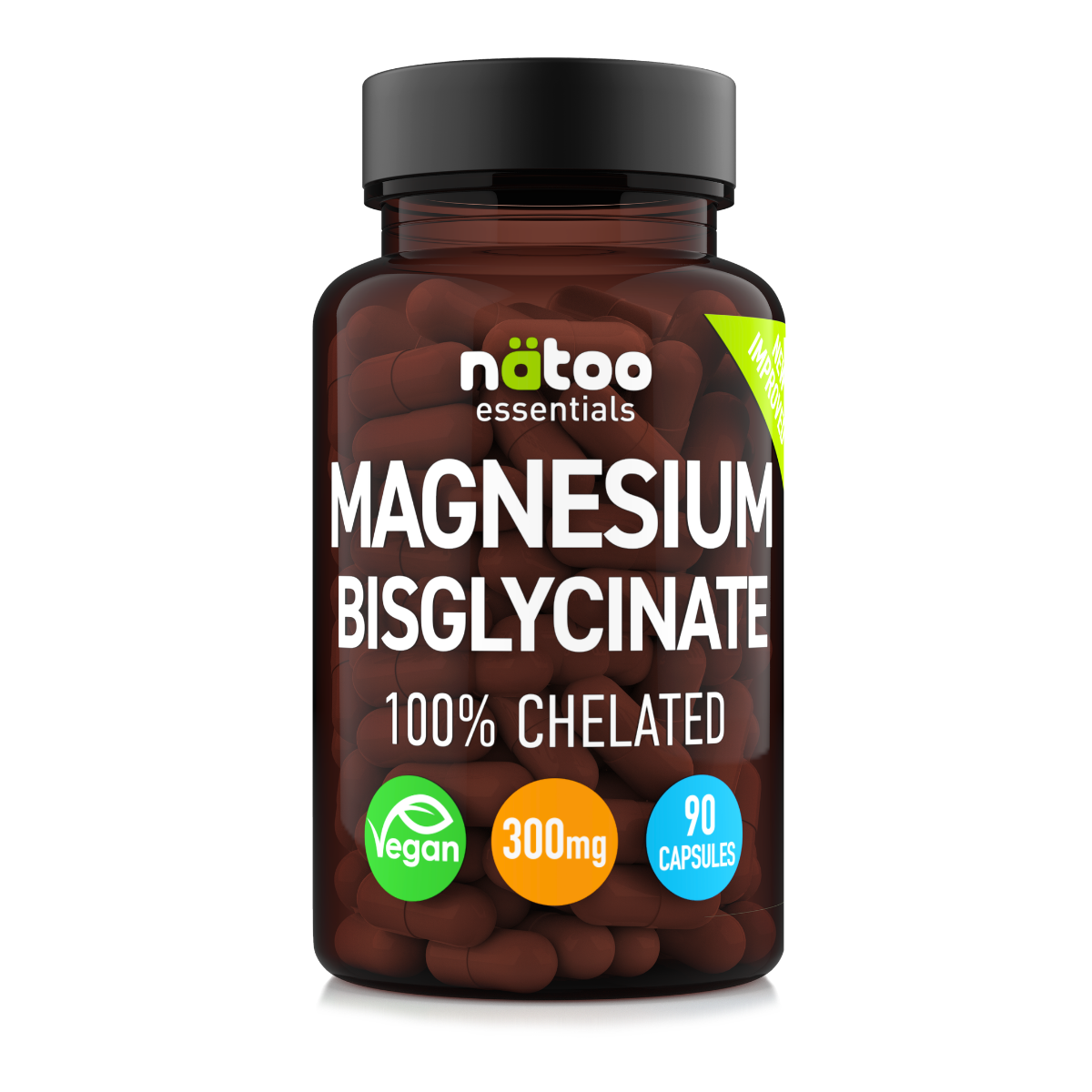 Magnesio Bisglicinato Pharmagnesia® Nätoo 90 capsule vegetali, 100% chelato