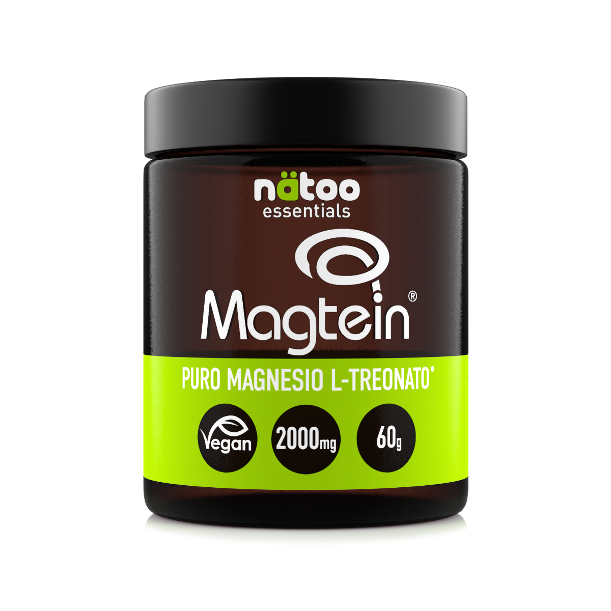 Barattolo Nätoo Magtein in polvere - Magnesio Treonato per memoria e sonno