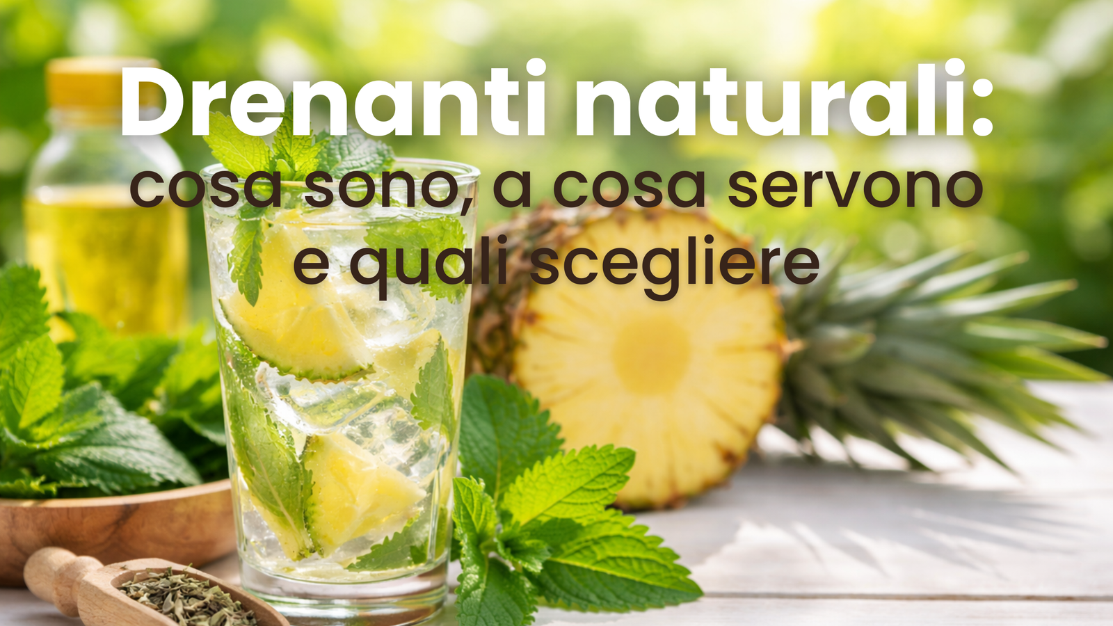 Drenanti naturali per ritenzione idrica e gonfiore: guida su cosa sono, a cosa servono e come scegliere
