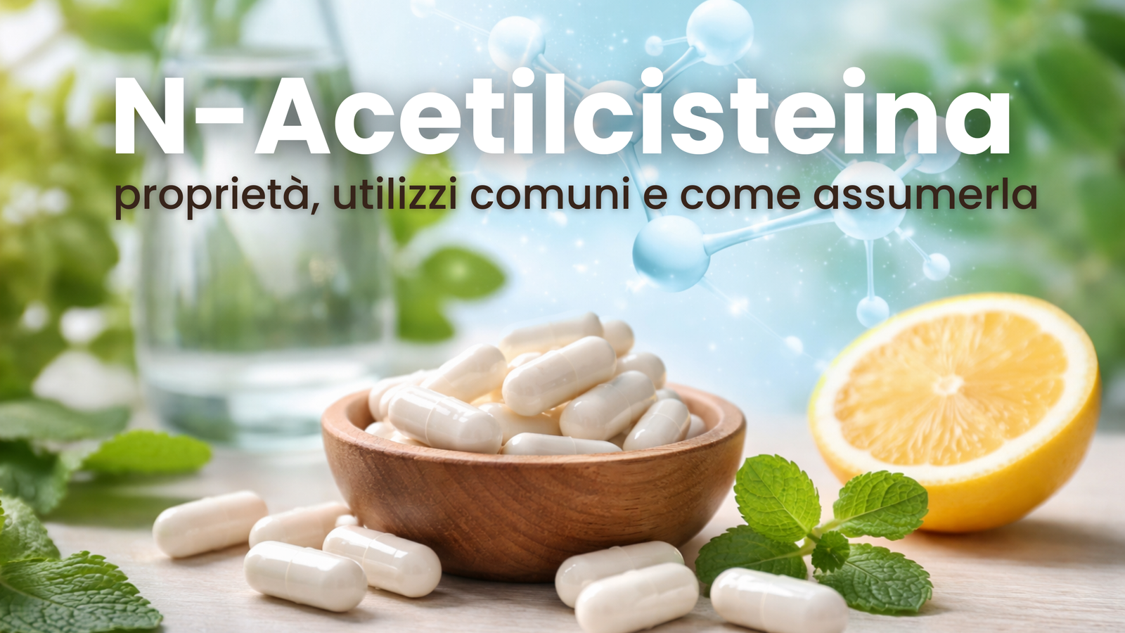 NAC (N-Acetilcisteina): proprietà, utilizzi comuni e come assumerla