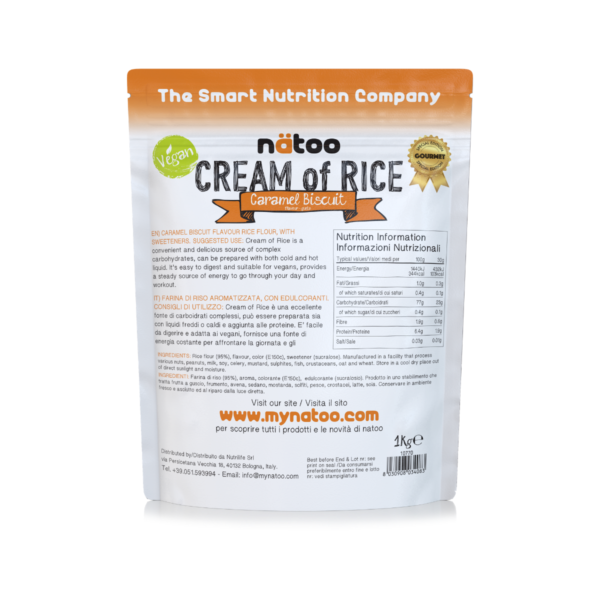 Crema di riso aromatizzata