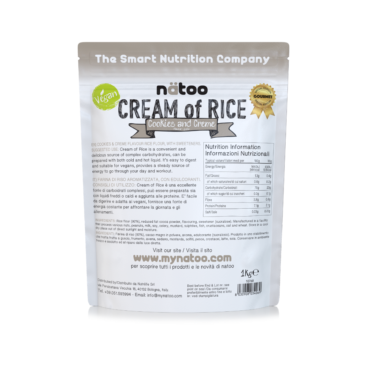 Crema di riso aromatizzata