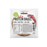Bagel proteico low carb Natoo con 30% di proteine, pane proteico ricco di fibre con semi di lino, girasole e sesamo