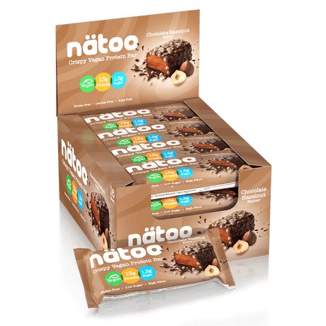 Barretta proteica vegana Nätoo gusto Chocolate Hazelnut – 13g proteine, vegana e senza glutine