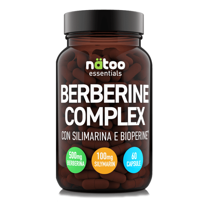 Berberine Complex Natoo integratore a base di berberina, silimarina e BioPerine® in capsule