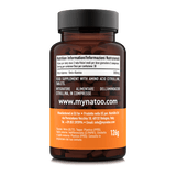Etichetta Beta Alanina Natoo compresse con tabella nutrizionale