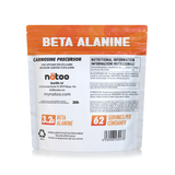 Beta Alanina Natoo 200g informazioni nutrizionali 3,2 g per dose 62 servings retro confezione
