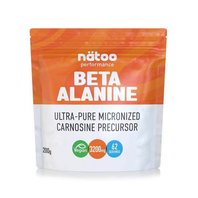 Beta Alanina Natoo Performance 200g ultra-pure micronized carnosine precursor 3200 mg 62 servings confezione frontale