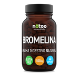 Bromelina Nätoo Essentials 500 mg 2500 GDU/g, 60 capsule, barattolo fronte