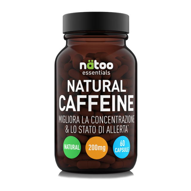 Caffeina Naturale Natoo 200 mg barattolo fronte