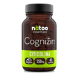 Citicolina Cognizin 250 mg Natoo Essentials 60 compresse integratore di CDP colina vegano vista frontale