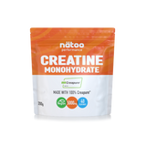 Creatina monoidrato Creapure Mynatoo 200 g integratore in polvere per performance e forza muscolare