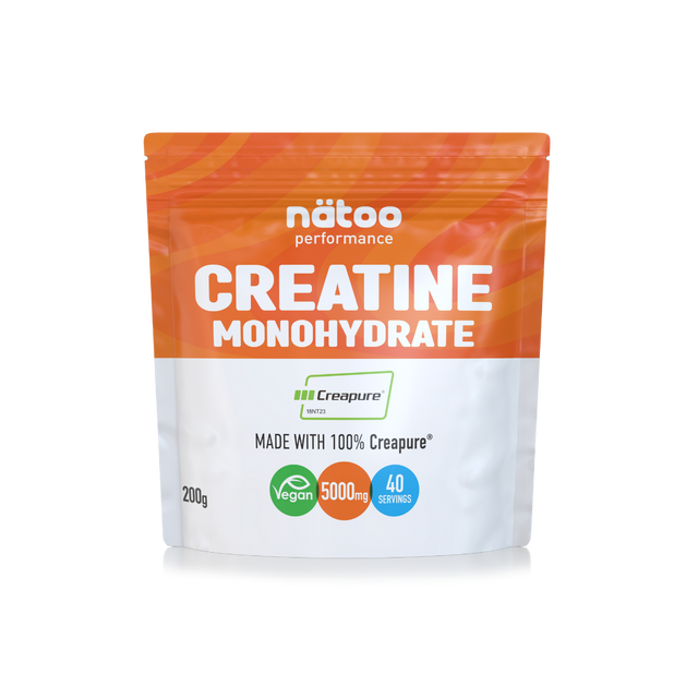 Creatina monoidrato Creapure Mynatoo 200 g integratore in polvere per performance e forza muscolare