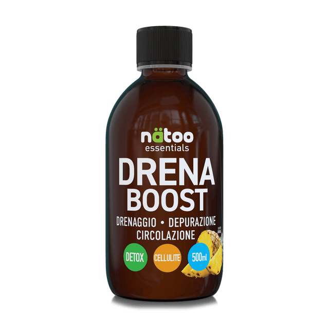 Drena Boost Natoo integratore drenante naturale per ritenzione idrica e drenaggio dei liquidi corporei