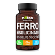 Ferro Bisglicinato Nätoo 120 capsule, 100% chelato REACTD™ con vitamina C