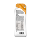 Etichetta valori nutrizionali gel energetico Orange Juice