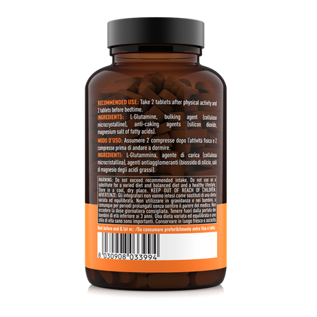 Tabella nutrizionale Glutammina in compresse Nätoo