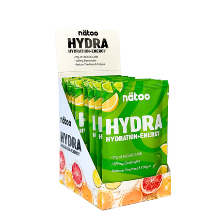 Pack 10 bustine monodose da 33 g di Hydra Nätoo, idratazione per endurance