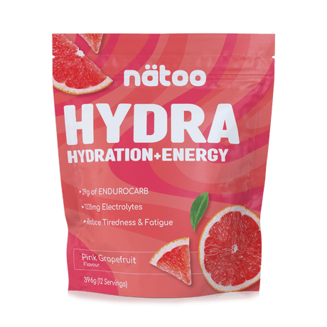 Hydra Nätoo carboidrati ed elettroliti gusto Pink Grapefruit, busta 396 g fronte