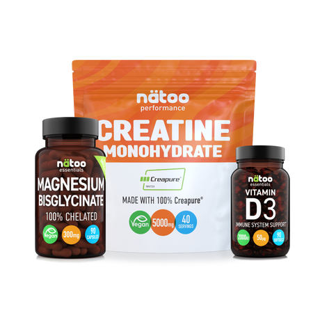 Donna 40+ Pack Nätoo con creatina Creapure®, vitamina D3 2000 UI e magnesio bisglicinato
