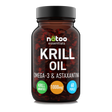 Barattolo Krill Oil Natoo – integratore di olio di krill antartico con Omega 3 EPA e DHA
