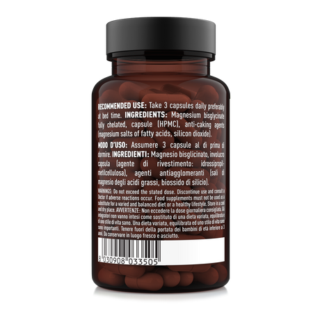 Ingredienti e modo d'uso Magnesio Bisglicinato Nätoo 90 capsule, integratore vegan