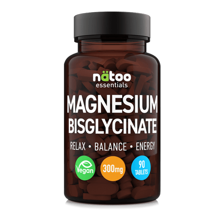 Magnesio Bisglicinato Natoo da 90 compresse, integratore di magnesio in forma chelata ad alta tollerabilità