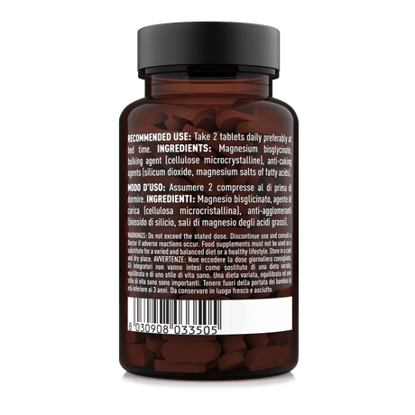 Ingredienti e modo d’uso del Magnesio Bisglicinato Natoo 90 compresse, integratore di magnesio delicato