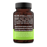 Etichetta posteriore del Magnesio Treonato Magtein® MyNatoo da 60 compresse con ingredienti e modalità d’uso