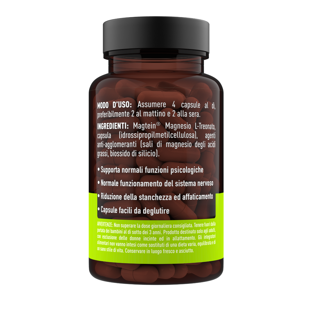 Magnesio Treonato Magtein® Natoo in capsule – modo d’uso, ingredienti e benefici