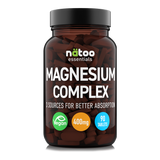 Magnesium Complex Natoo da 90 compresse, integratore di magnesio a 3 fonti per energia, muscoli ed equilibrio elettrolitico