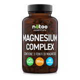 Magnesium Complex Nätoo 180 compresse, integratore di magnesio a 3 fonti, scorta per 60 giorni