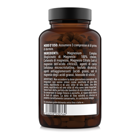 Modo d'uso e ingredienti Magnesium Complex Nätoo 180 compresse, 3 compresse prima di dormire