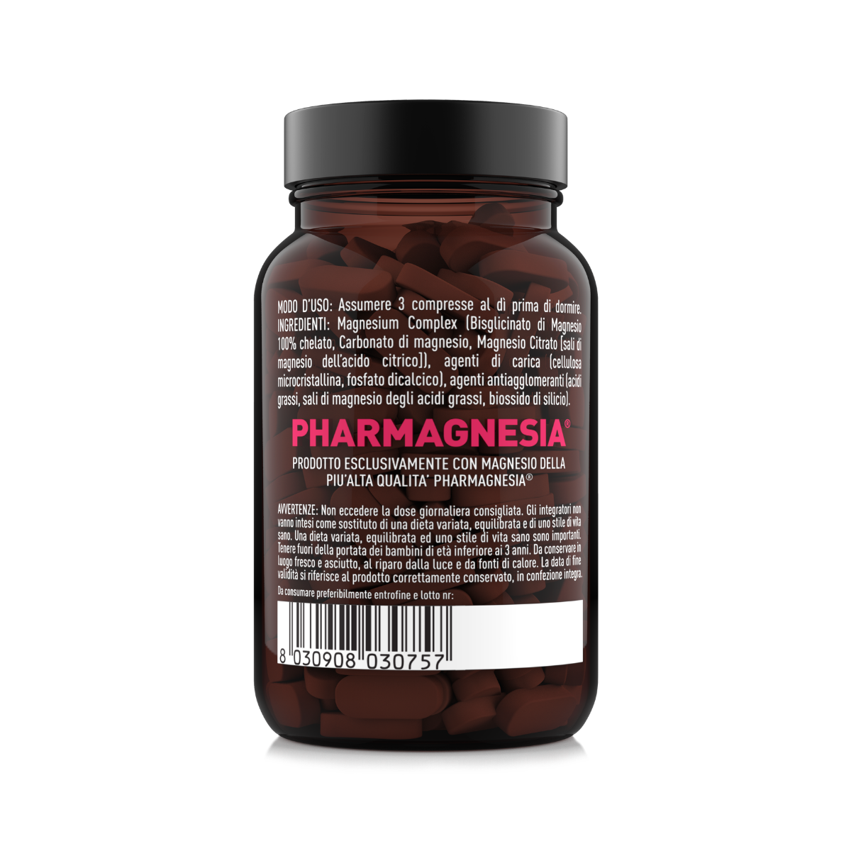 Ingredienti, modo d'uso e avvertenze di Magnesium Complex 90 compresse con magnesio Pharmagnesia®