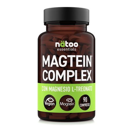 Magtein Complex Natoo integratore di magnesio con magnesio L-treonato Magtein, taurato e pidolato – confezione da 90 compresse