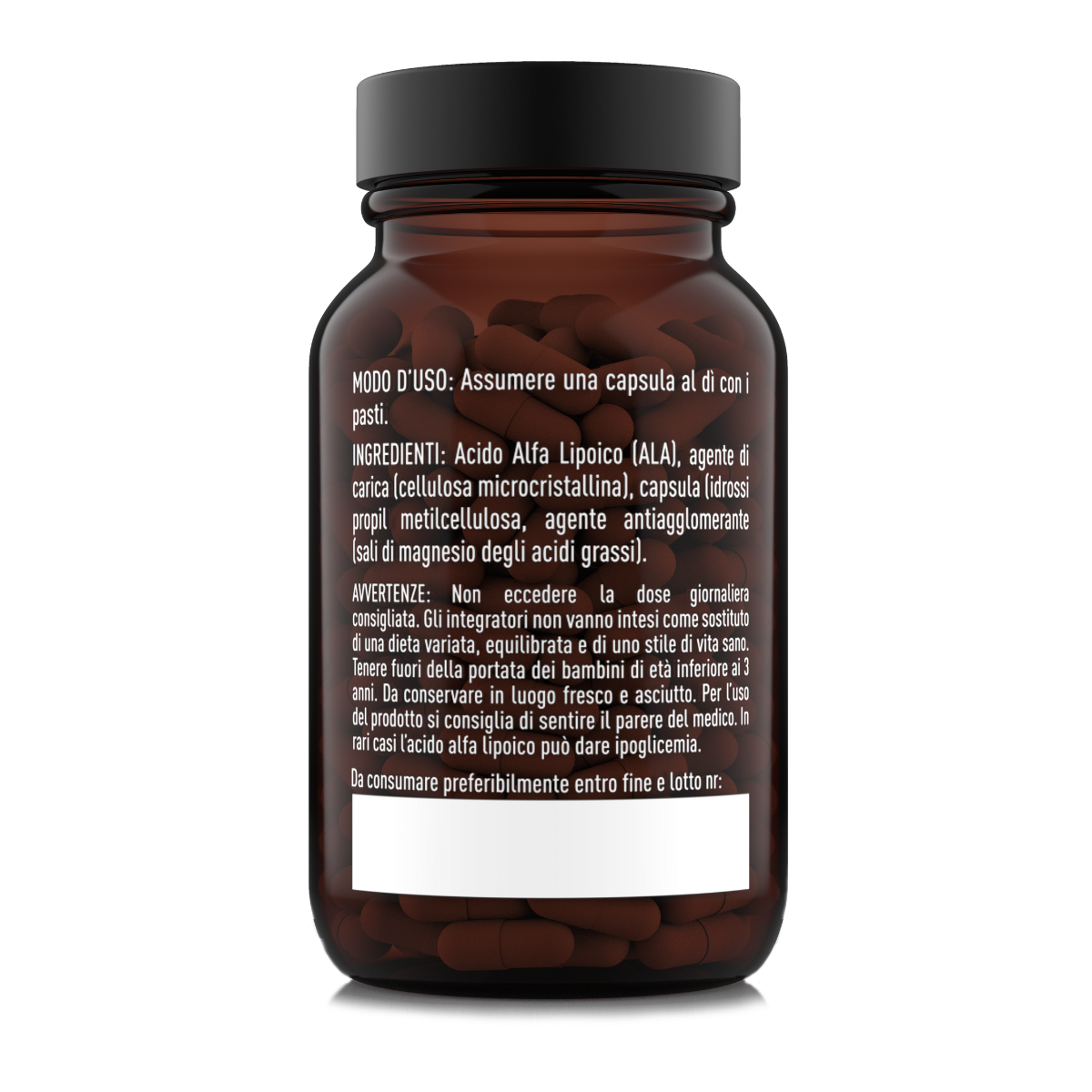 Acido Alfa Lipoico Natoo 300 mg – ingredienti, modo d’uso e informazioni in etichetta