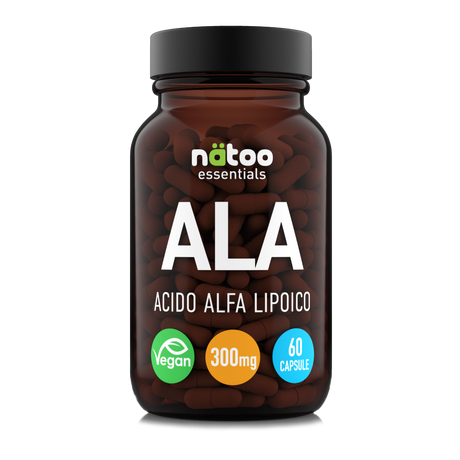 Integratore Natoo Acido Alfa Lipoico 300 mg – confezione fronte