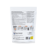 Retro busta Nätoo Cluster Dextrin™ 900g con tabella nutrizionale, istruzioni d'uso prima durante e dopo l'allenamento, e logo Cluster Dextrin™ Glico Nutrition