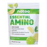 Confezione Nätoo Essential Amino gusto Lemon Lime formato 700g (50 porzioni) – integratore di aminoacidi essenziali EAA e BCAA 2:1:1, zero zuccheri, con Glutammina, Citrullina e Taurina ed enzimi digestivi