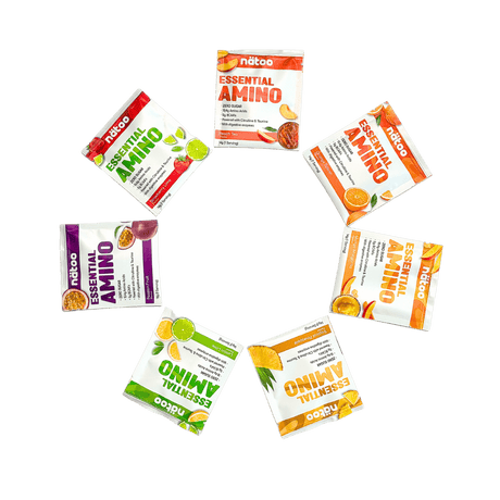 Pack Degustazione Essential Amino Nätoo, 14 bustine monodose in 7 gusti