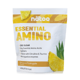 Confezione Nätoo Essential Amino gusto Tropical Pineapple formato 420g (30 porzioni) – integratore di aminoacidi essenziali EAA e BCAA 2:1:1, zero zuccheri, con Glutammina, Citrullina e Taurina ed enzimi digestivi